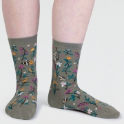 Thought Bio-Katoenen Sokken - Edana Pea Green Comfortabele sokken van bio-katoen